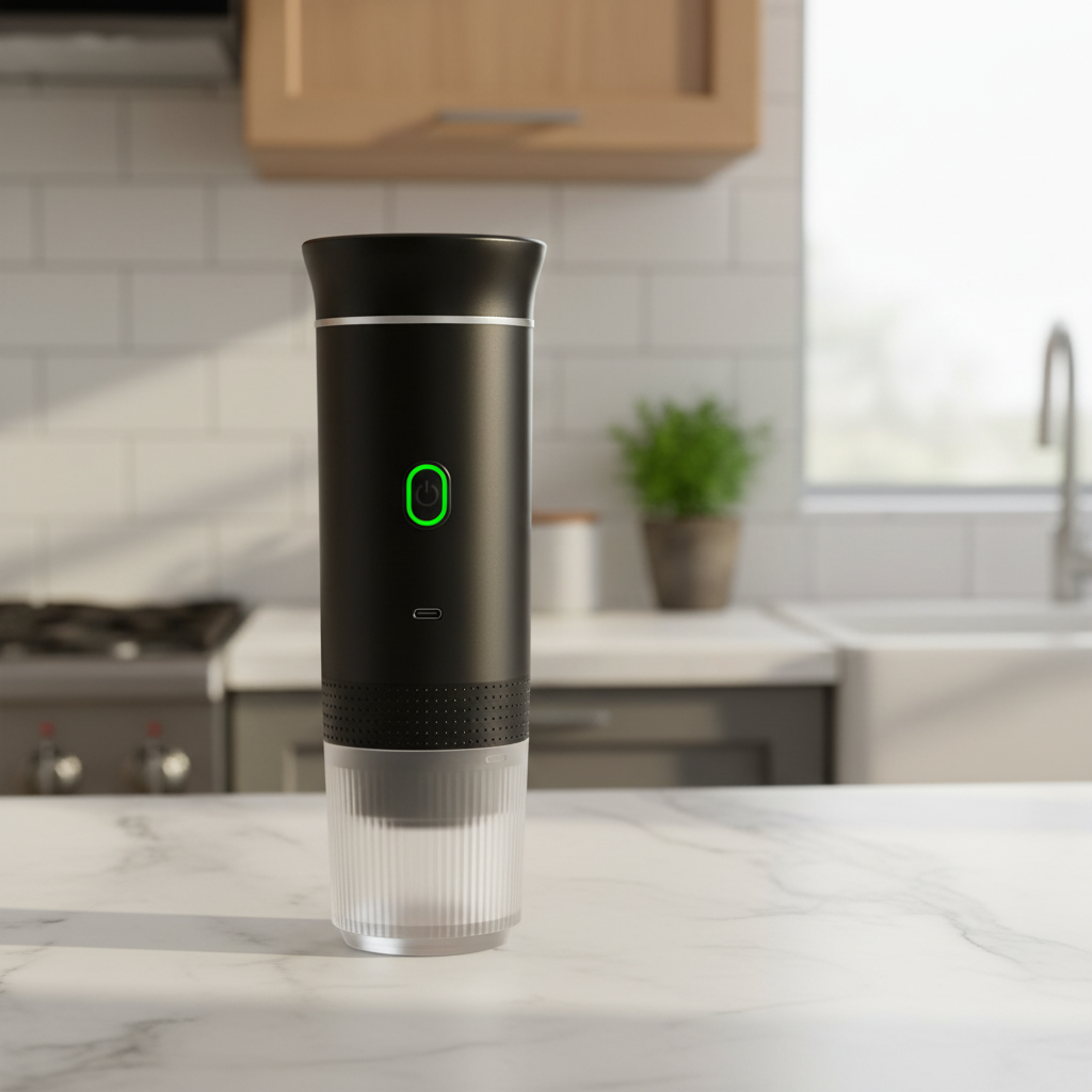 Ekspres na kuchennym blacie