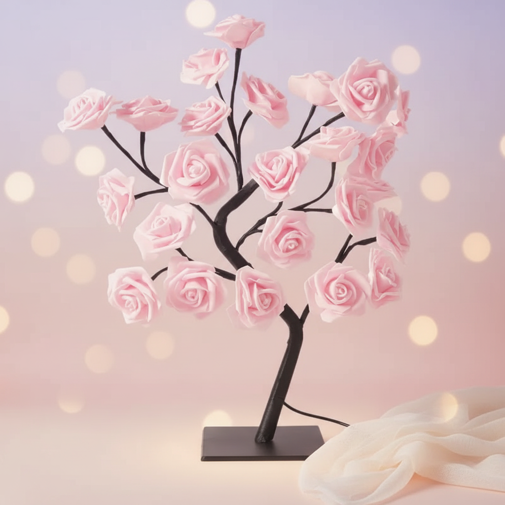 Eleganckie tło dla różowego drzewka