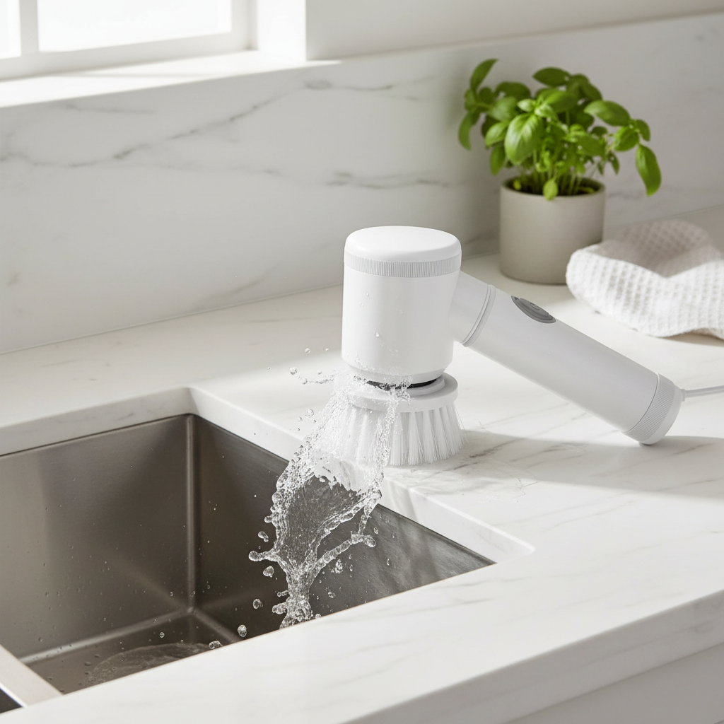 Elektryczna szczotka do czyszczenia - widok z góry