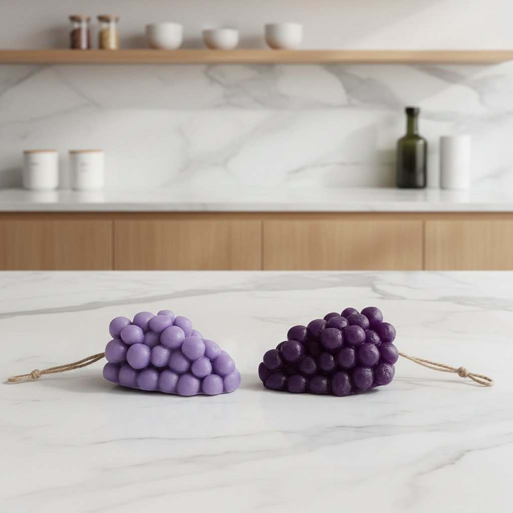 Mydło Dekoracyjne Grono Winogron – Mini Zawieszka Zapachowa Ręcznie Robiona